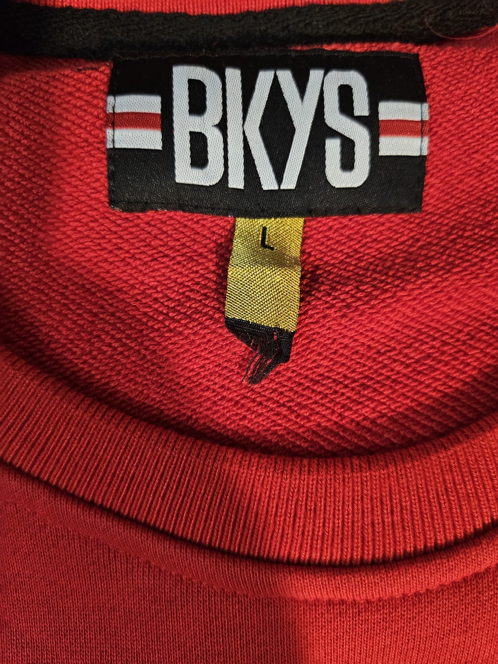 BKYS Red Crewneck Sweater - Men's Large
